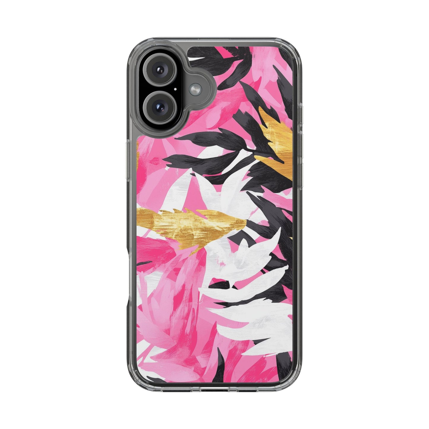 Floral Clear iPhone Case - Stylish Protection with Colorful Design