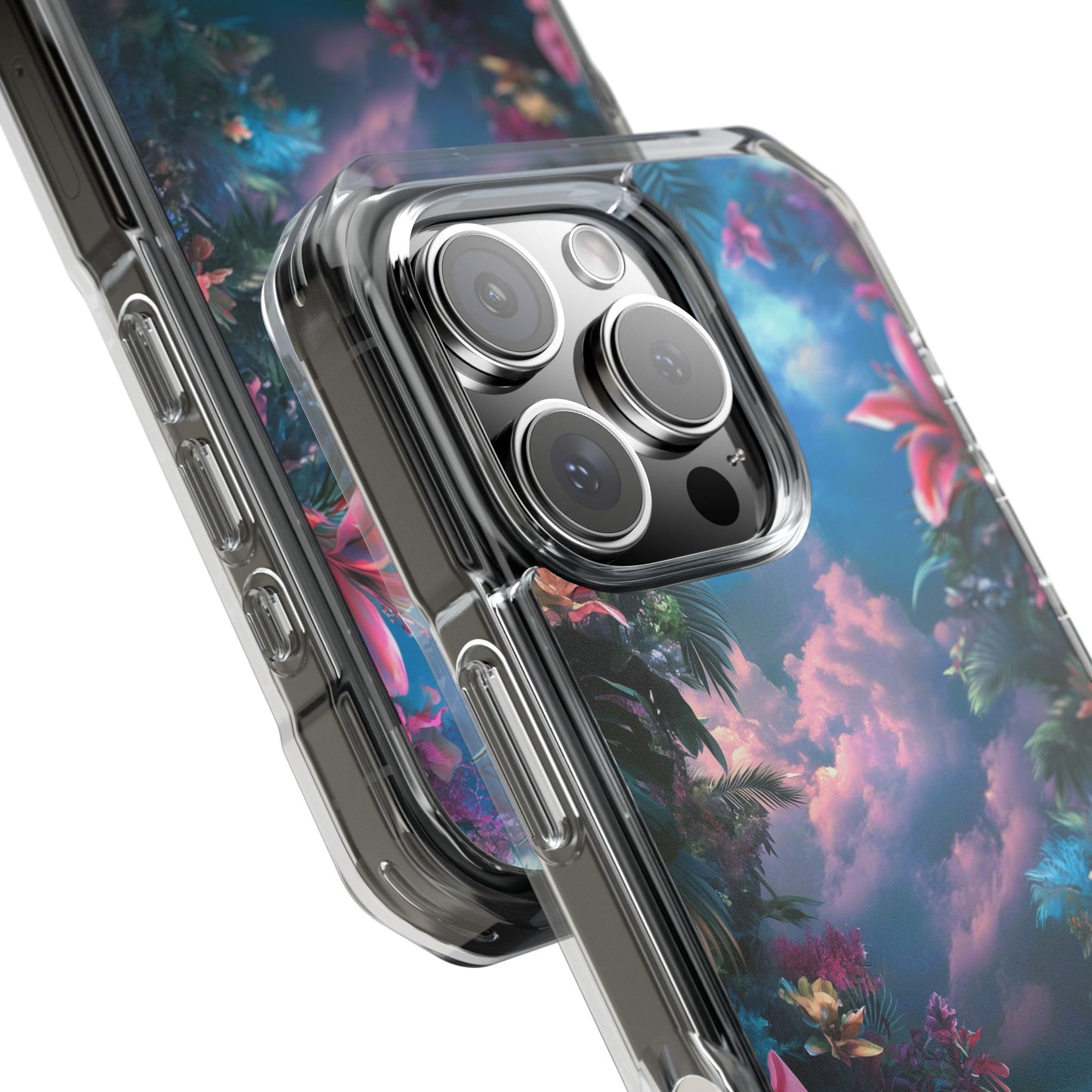 Iridescent Eden Magnetic Clear iPhone Case