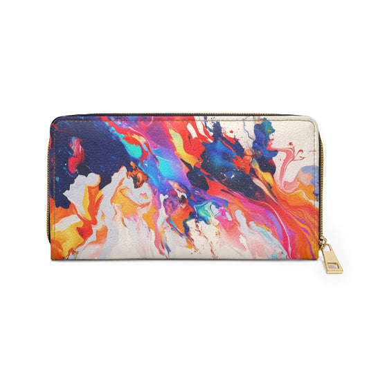 Vibrant Artistic Cell Phone Clutch Wallet