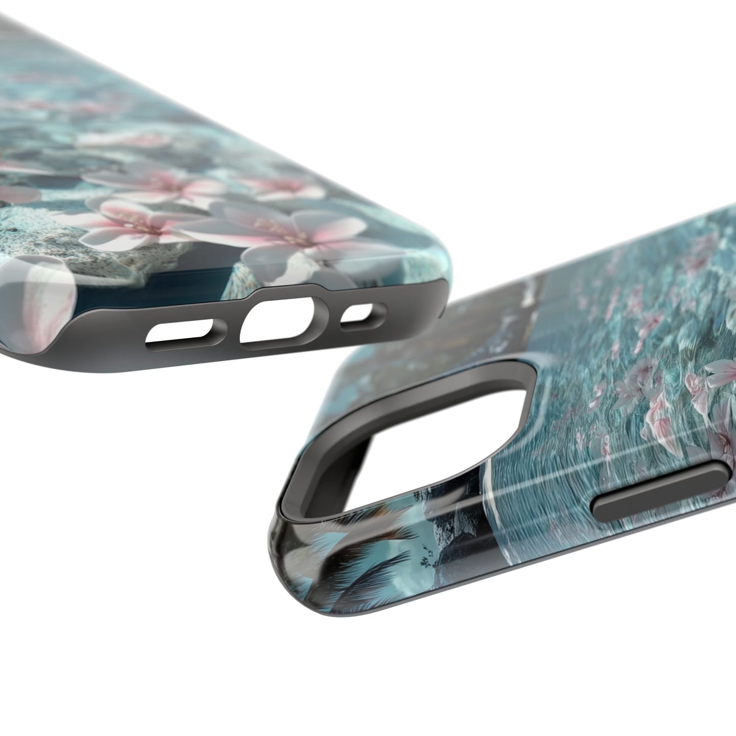Tropical Floral Lagoon Tough iPhone Case
