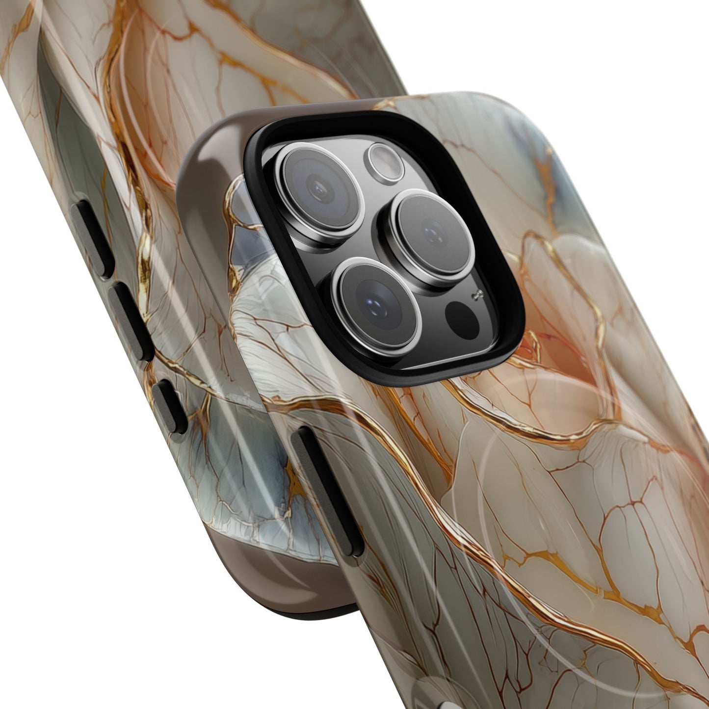 Elegant Rose iPhone Case - Tough Magnetic Design for Stylish Protection