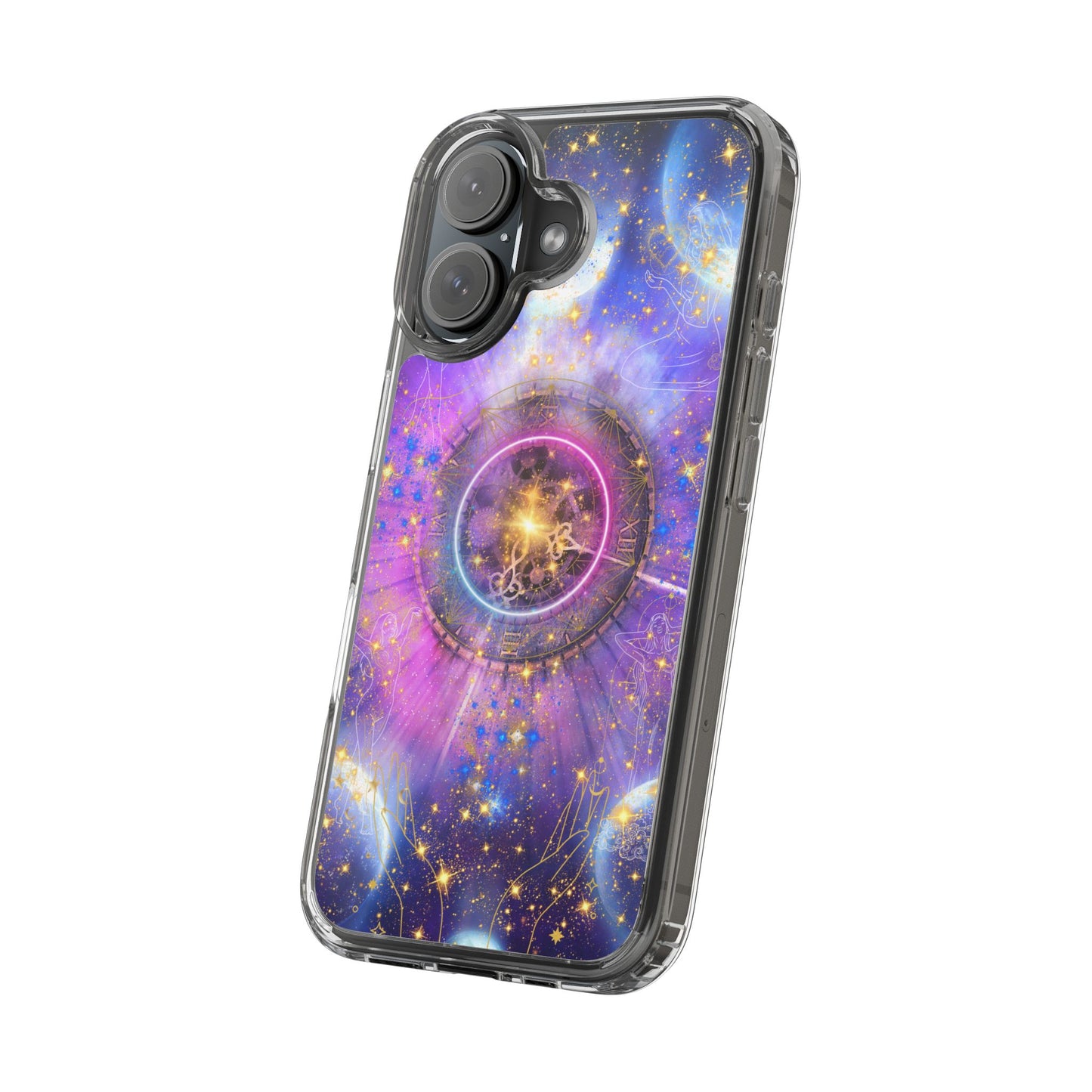 Stardust Dreams Clear iPhone Case – Magical Galaxy Art for Astrology Lovers