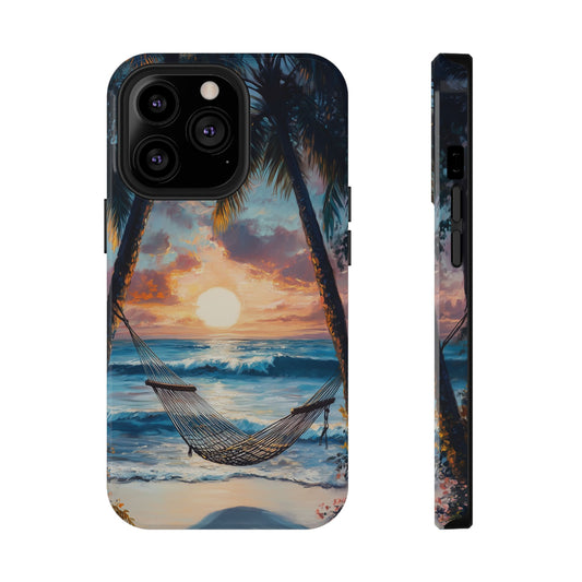 Tropical Sunset Hammock iPhone Case