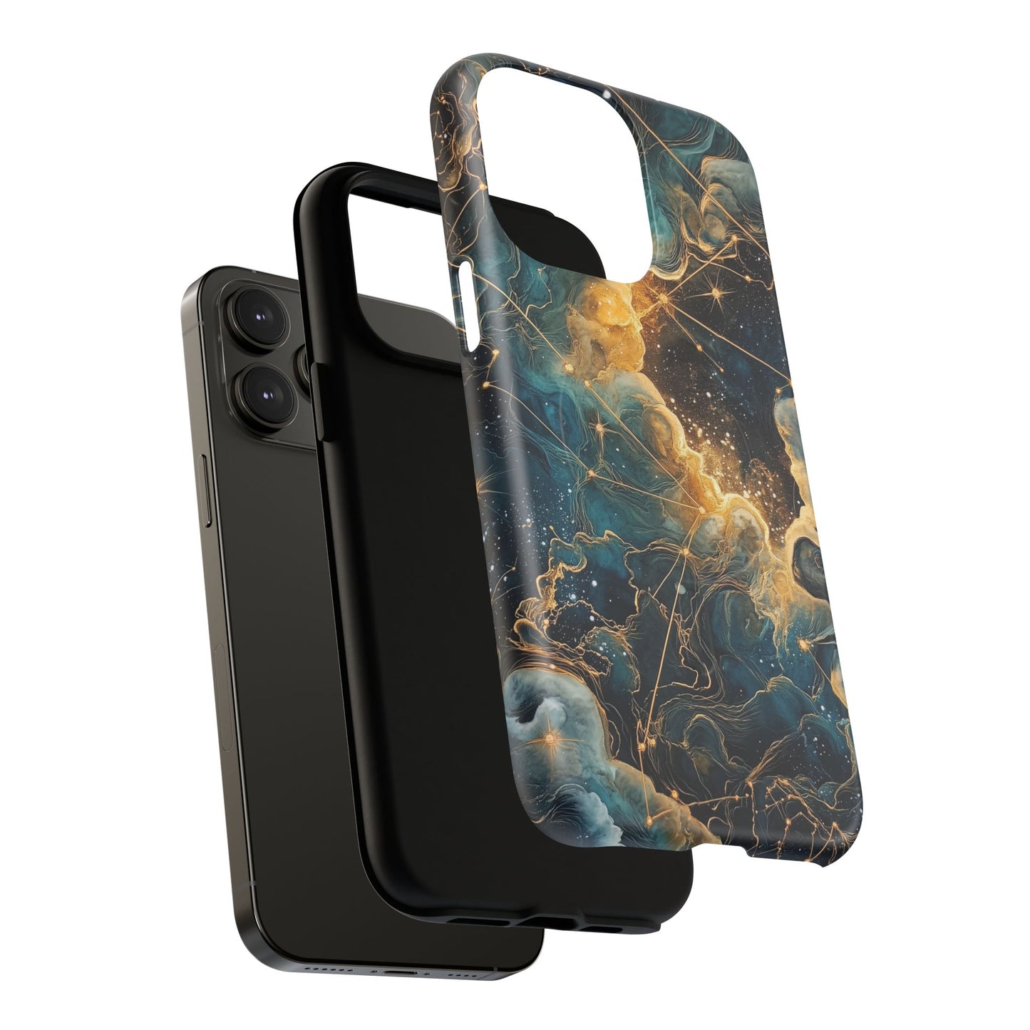 Cosmic Tough Magnetic iPhone Case - Nebula Design, Durable Protection
