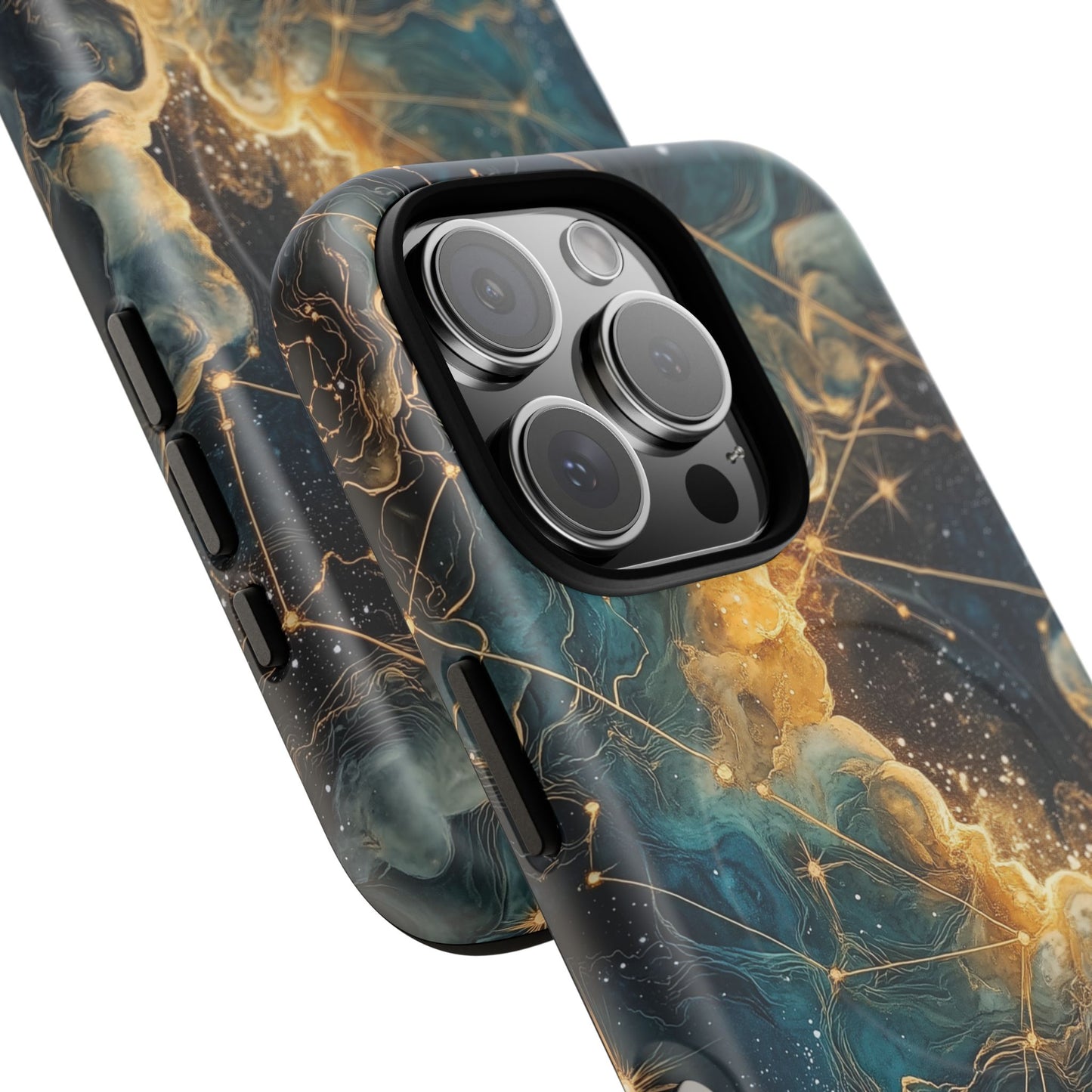 Cosmic Tough Magnetic iPhone Case - Nebula Design, Durable Protection
