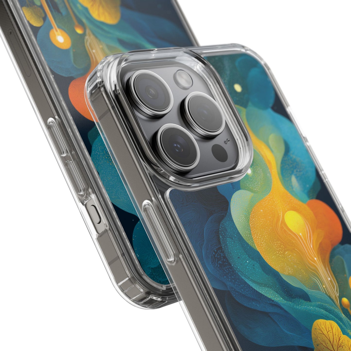 Electric City Forest Phone Case – Glowing Urban Jungle with Vibrant Nature Fusion