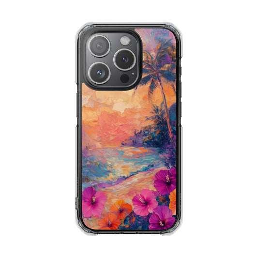 Tropical Paradise Palms Magnetic iPhone Case