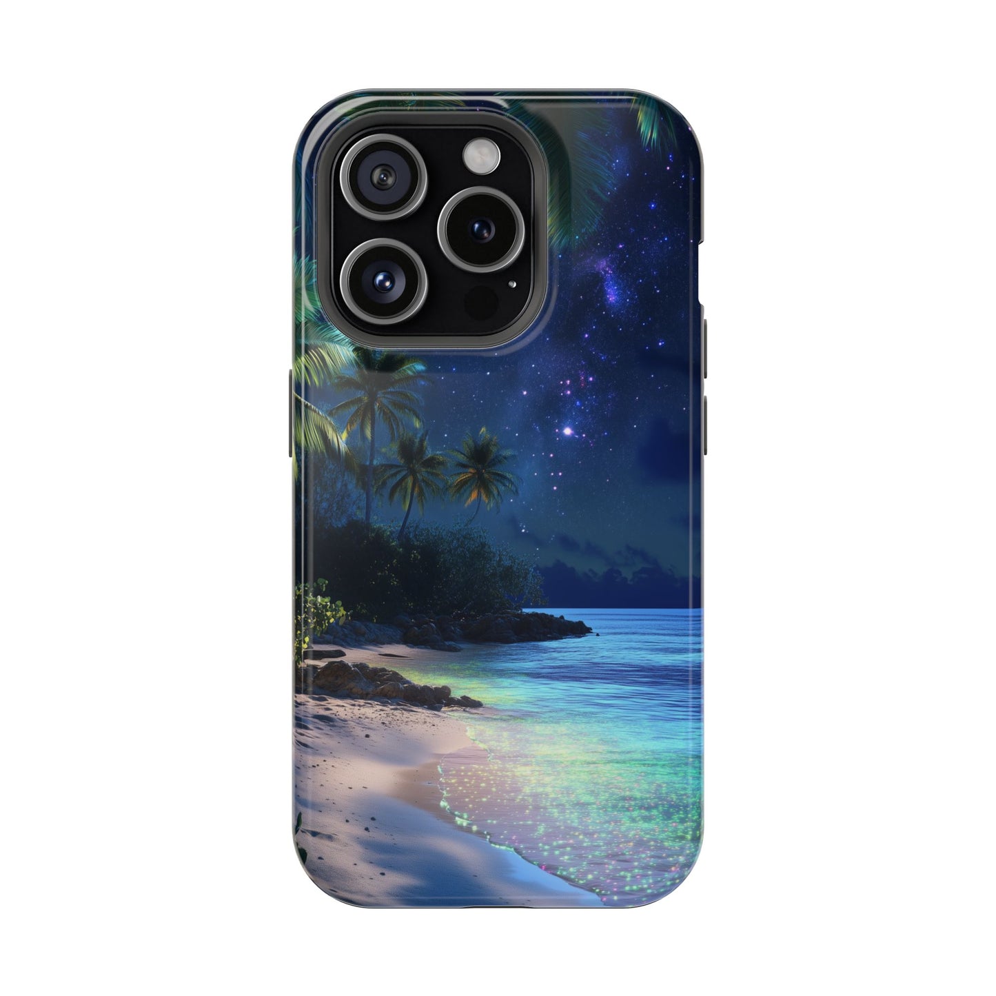 Tropical Night Glow Tough iPhone Case
