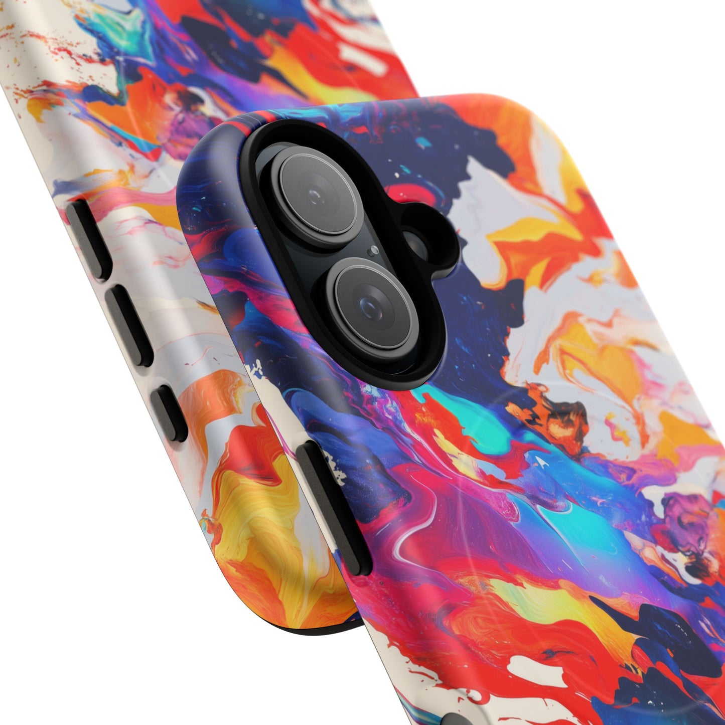 Vibrant Tough Magnetic Case - Color Splash Design for iPhone