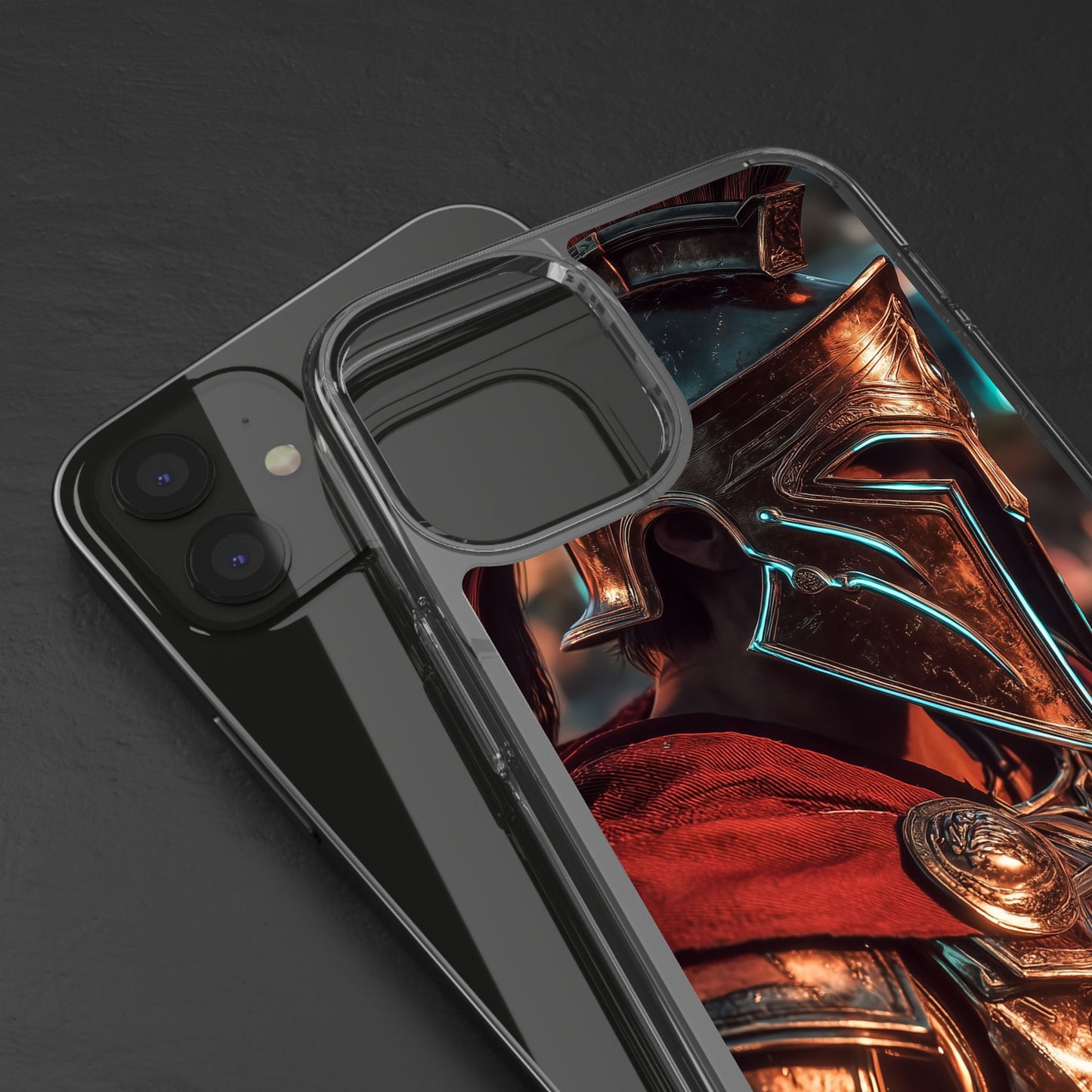 Forged Spartan Valor Phone Case – Premium Clear Protection with Bold Warrior Design