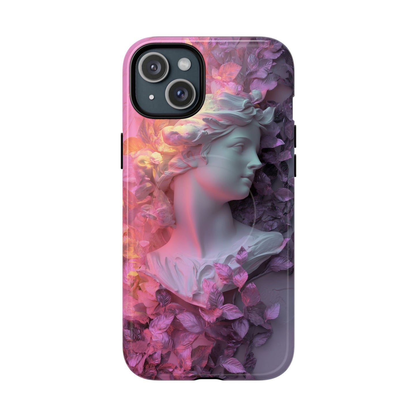 Artistic Tough Magnetic iPhone Case - Floral Goddess Design
