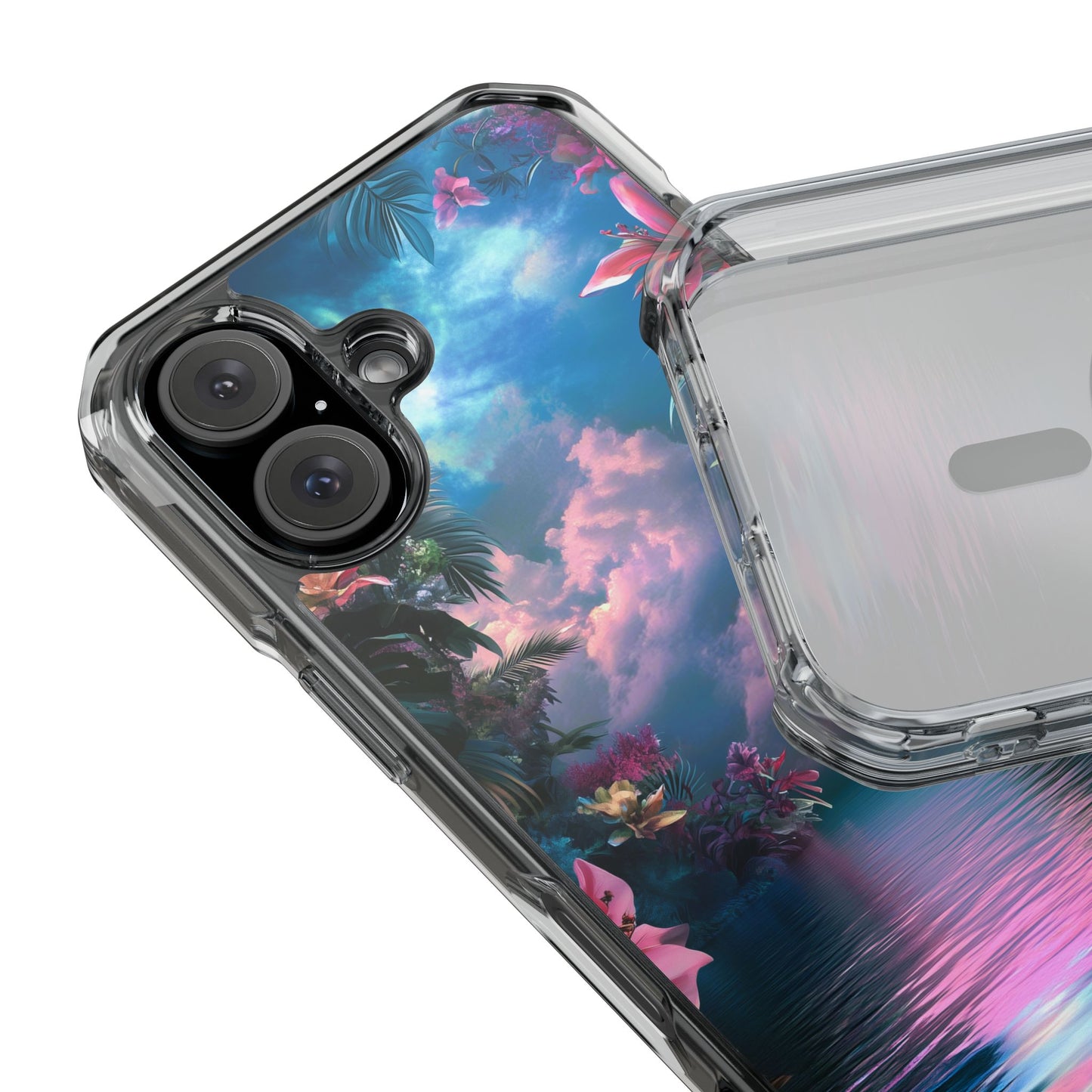 Iridescent Eden Magnetic Clear iPhone Case