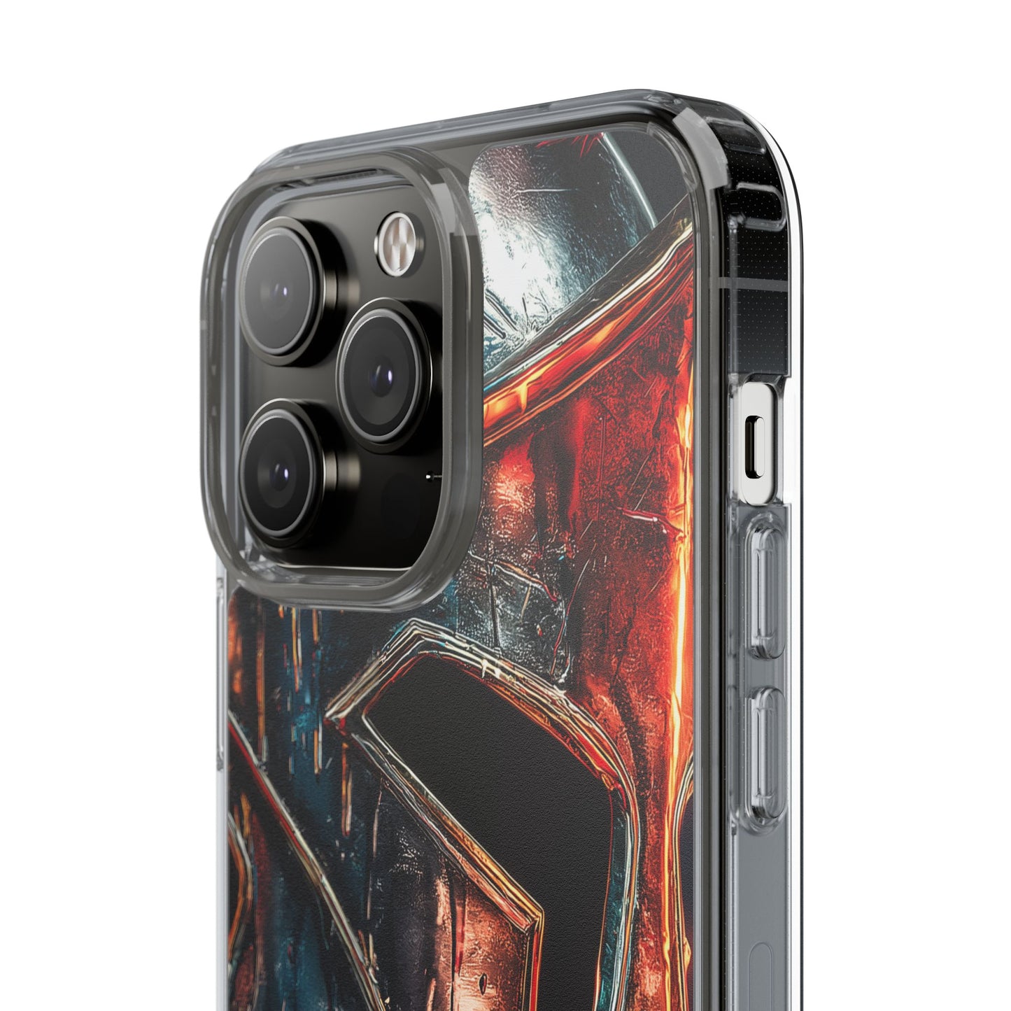 Battle Ready Clear Phone Case - Heroic Spartan Design