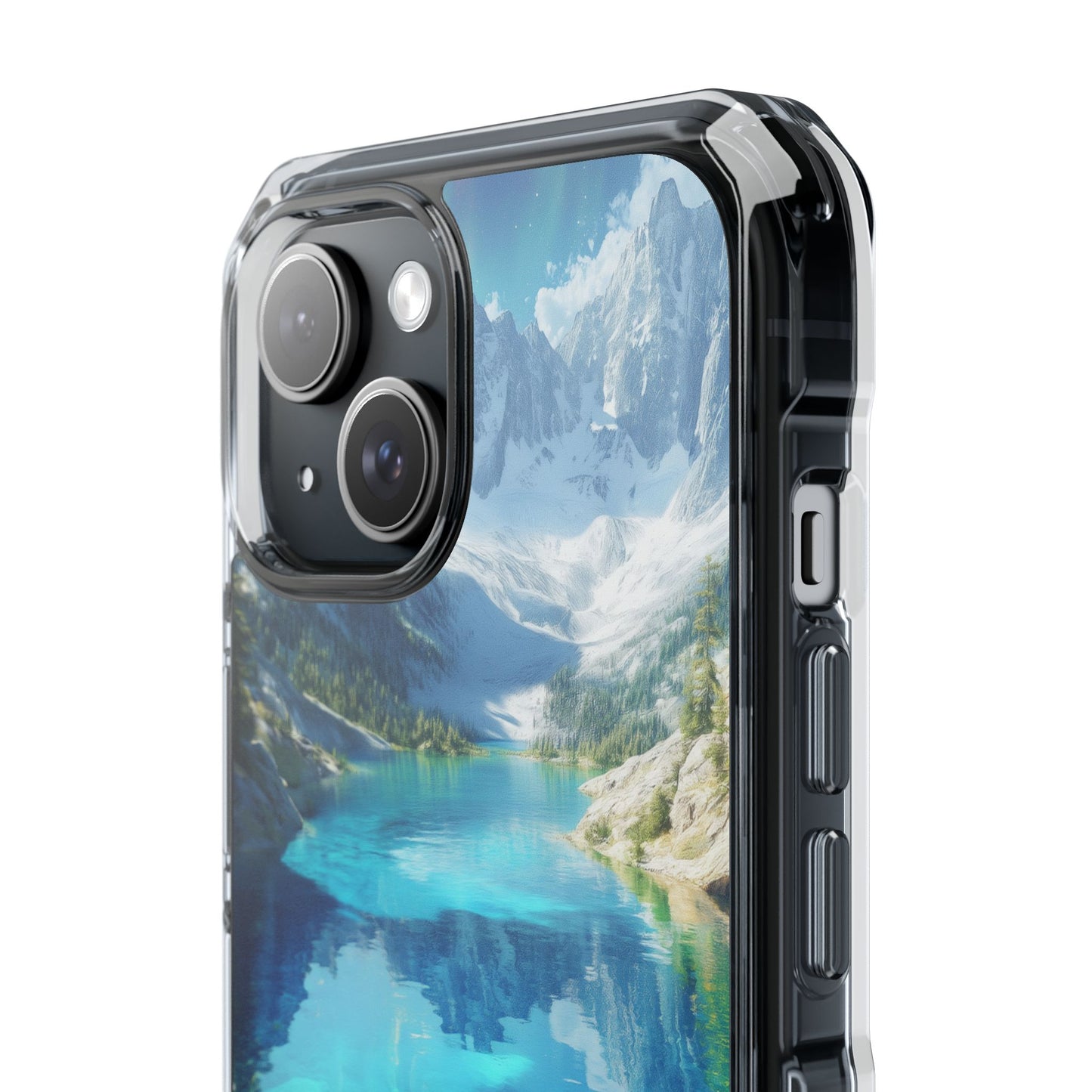 Glacial Lake Magnetic Clear Impact iPhone Case