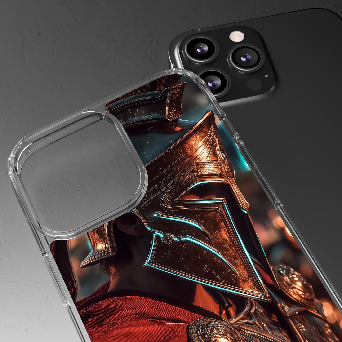 Forged Spartan Valor Phone Case – Premium Clear Protection with Bold Warrior Design